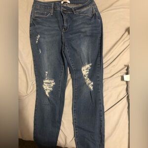 California vintage size 16 ripped blue jeans